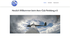 Desktop Screenshot of flugplatz-perleberg.de