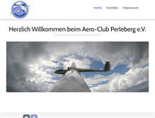 Tablet Screenshot of flugplatz-perleberg.de